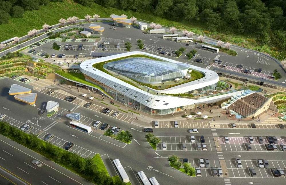 본문 이미지 - 안산복합휴게소 조감도.(풀무원 제공)ⓒ 뉴스1