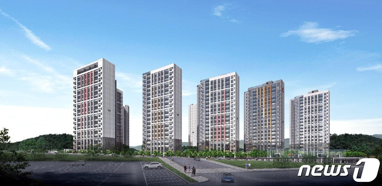 본문 이미지 - '힐스테이트 영광' 투시도. ⓒ News1