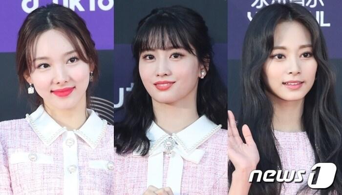 본문 이미지 - 트와이스 나연, 모모, 쯔위(왼쪽부터)/ 뉴스1DB ⓒ 뉴스1
