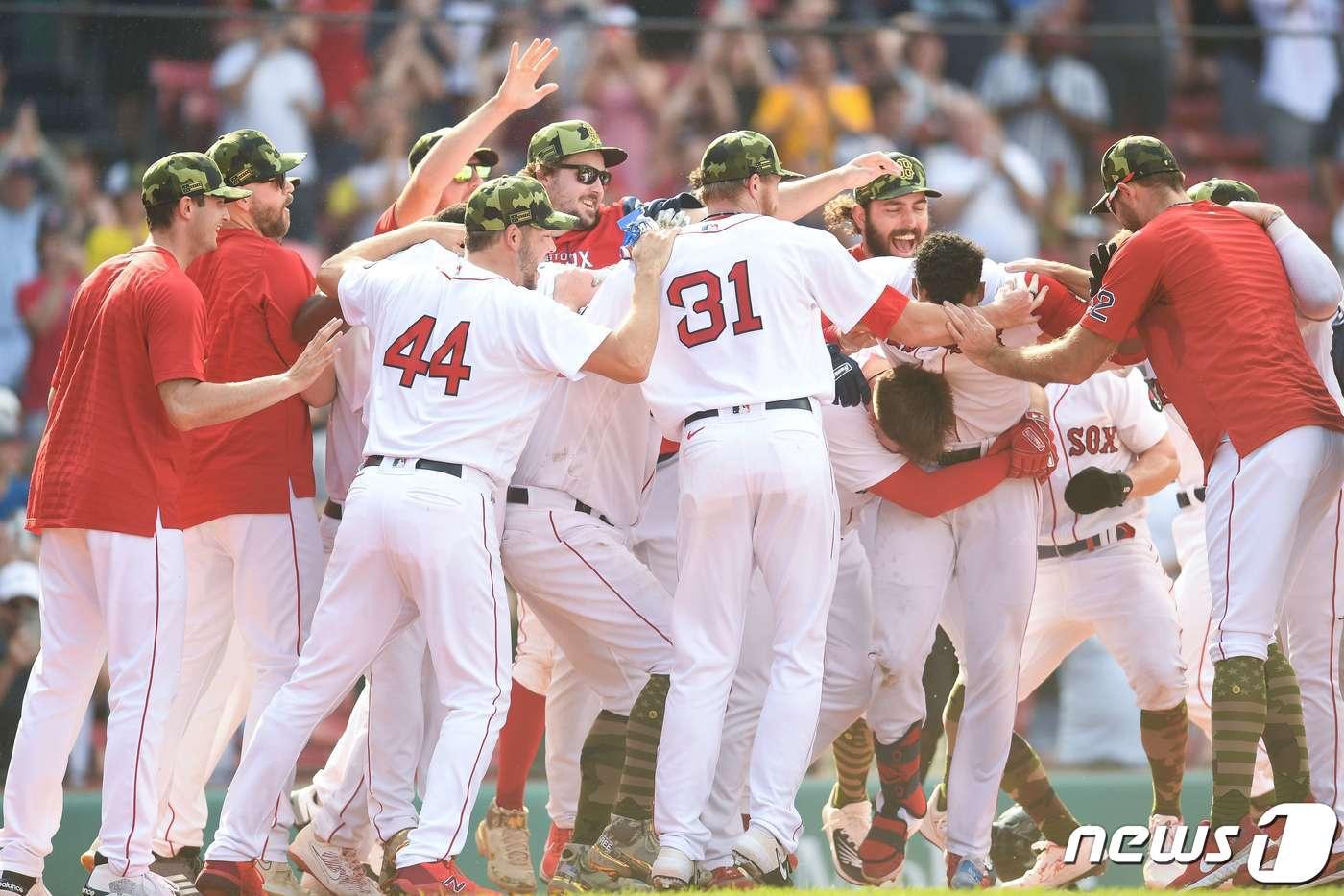 보스턴 레드삭스가 23일(한국시간) 5연승을 질주했다. ⓒ AFP=뉴스1