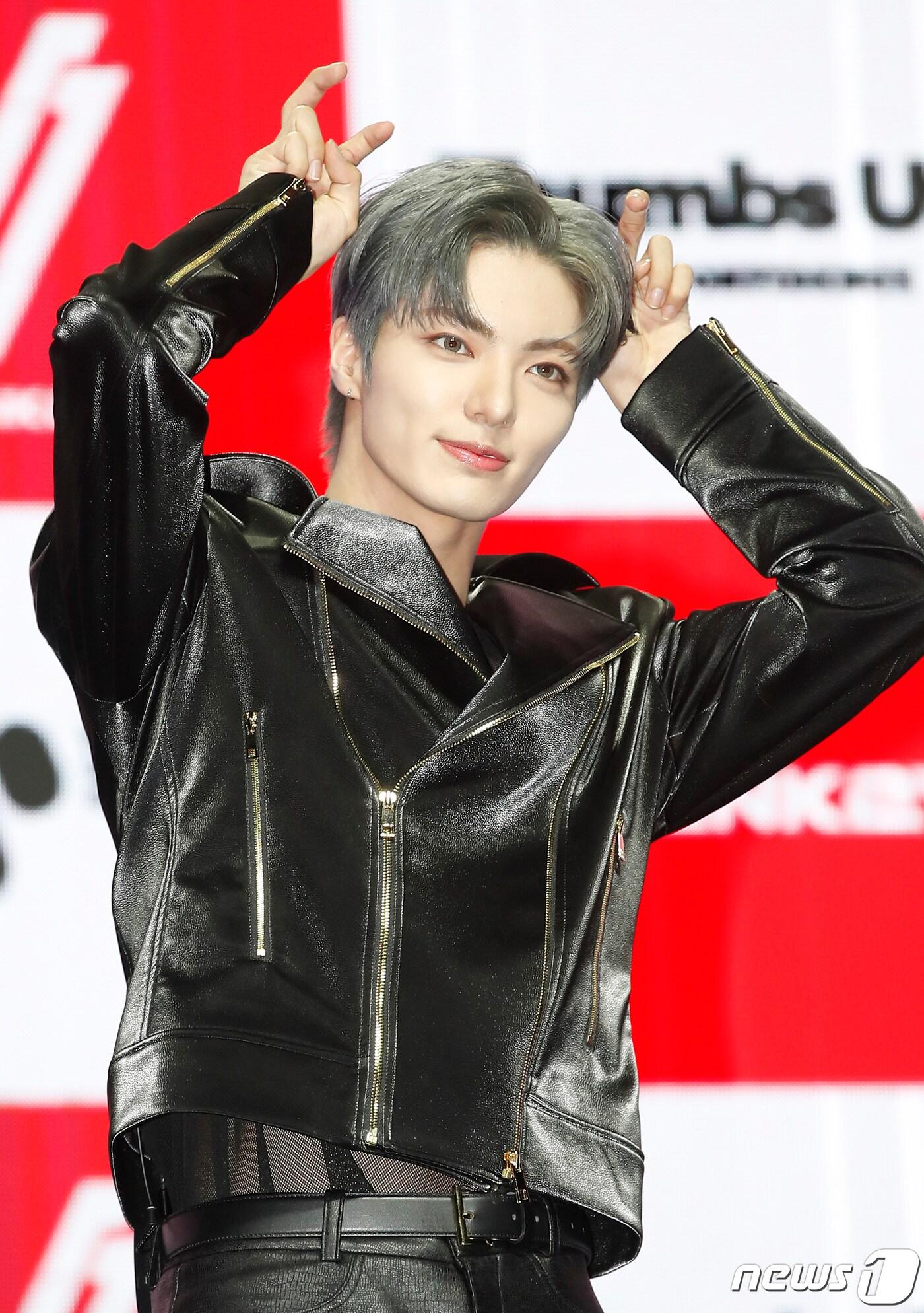 본문 이미지 - 그룹 블랭키(BLANK2Y)의 영빈이 24일 서울 광진구 예스24 라이브홀에서 열린 첫 번째 미니앨범 'K2Y I : CONFIDENCE' 쇼케이스에서 포즈를 취하고 있다. 2022.5.24/뉴스1 ⓒ News1 권현진 기자