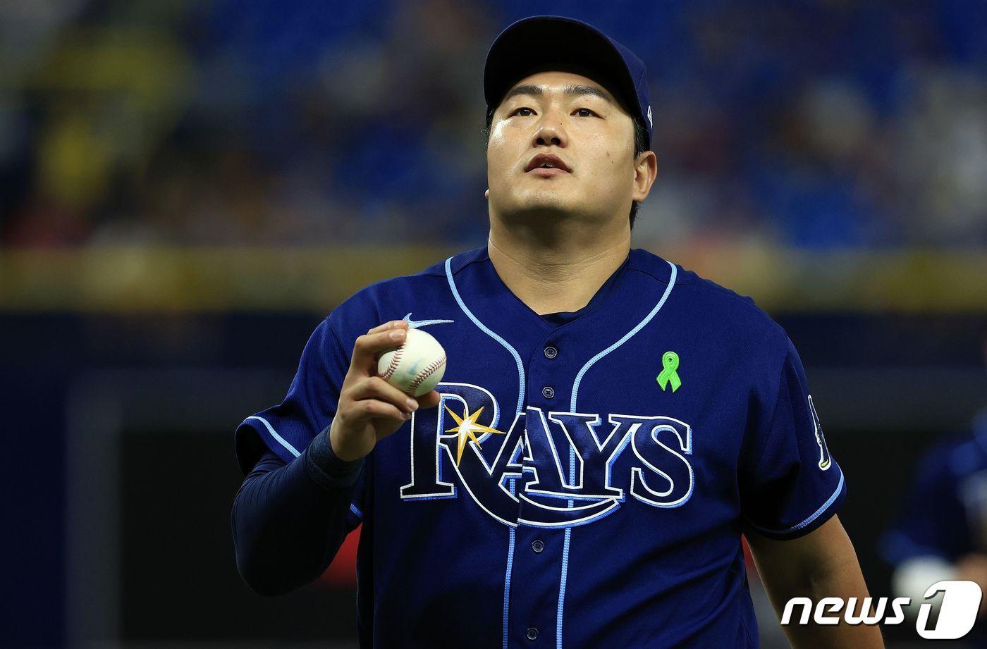 본문 이미지 - 최지만이 메이저리그 후반기 들어 처음으로 결장했다. ⓒ AFP=뉴스1