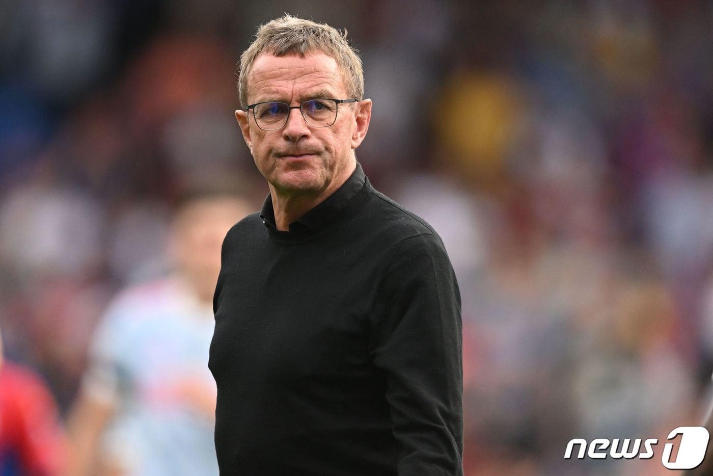 2021-22시즌 맨체스터 유나이티드의 임시 감독을 맡았던 랄프 랑닉. ⓒ AFP=뉴스1