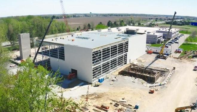 본문 이미지 - SK실트론CSS가 미국 미시건주에 짓고 있는 베이시티 신공장 전경(SK실트론 CSS 제공) ⓒ 뉴스1