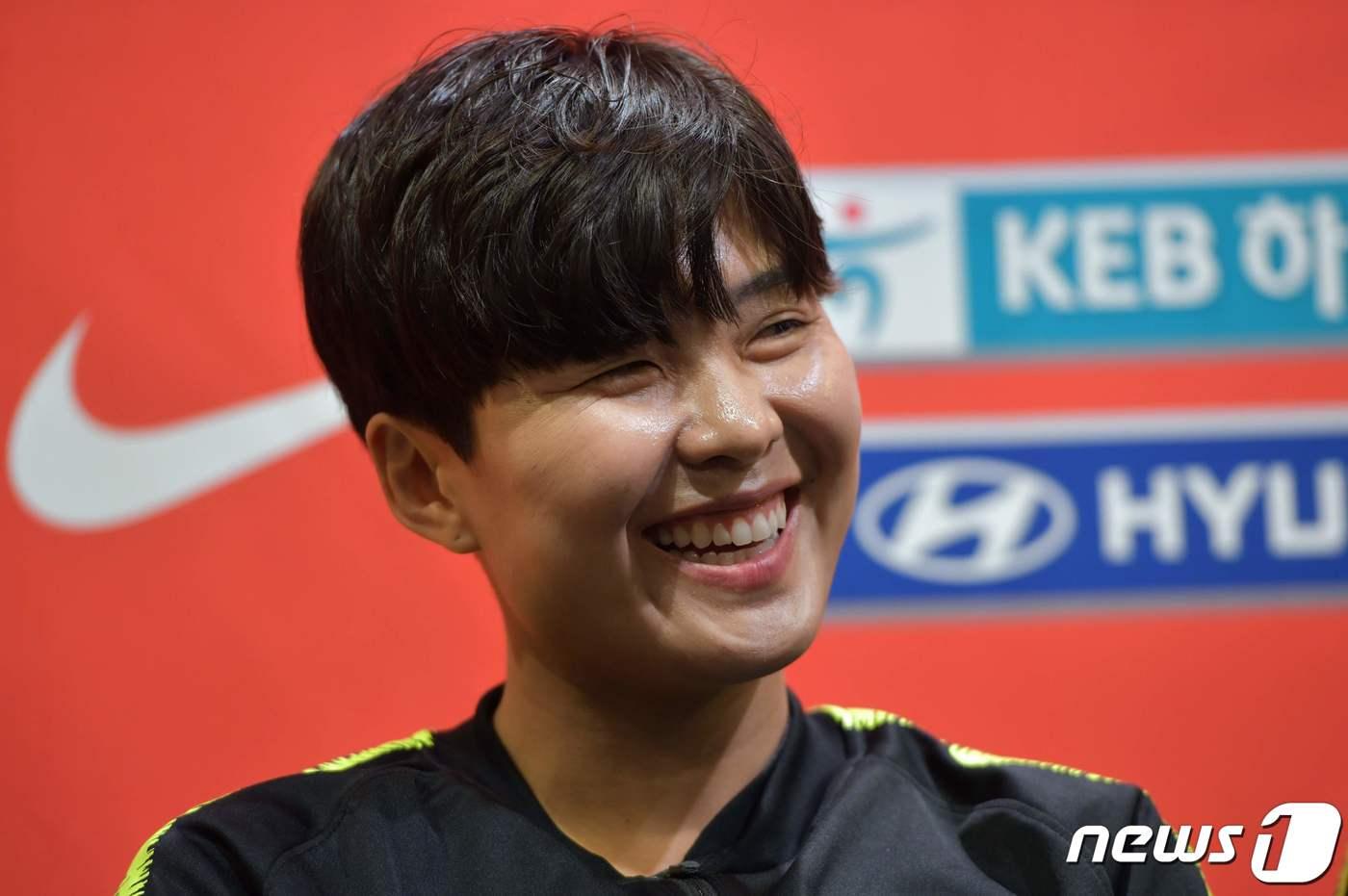 본문 이미지 - 한국 여자 축구의 간판 지소연ⓒ AFP=뉴스1