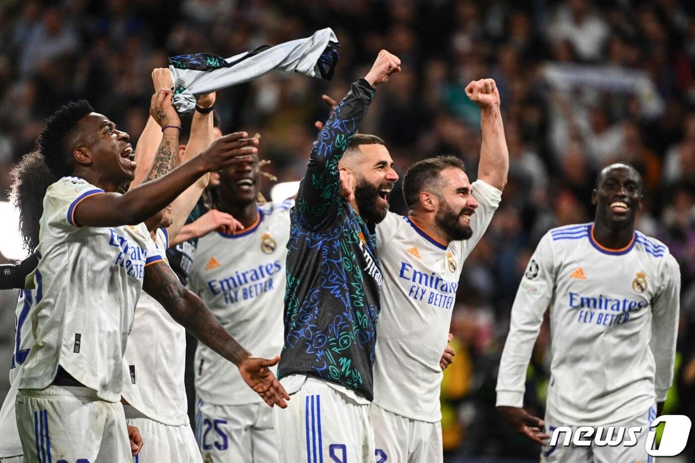 4년 만에 유럽축구연맹(UEFA) 챔피언스리그 결승전에 진출한 레알 마드리드.  ⓒ AFP=뉴스1