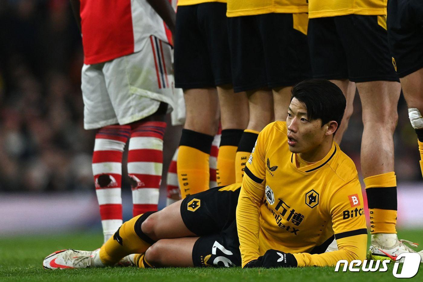 울버햄튼의 황희찬 ⓒ AFP=뉴스1