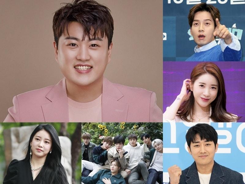 본문 이미지 - 생각 엔터테인먼트 소속 연예인 김호중(왼쪽 위부터 시계방향), 허경환, 서인연, 손호준, 탄, 소연ⓒ 뉴스1