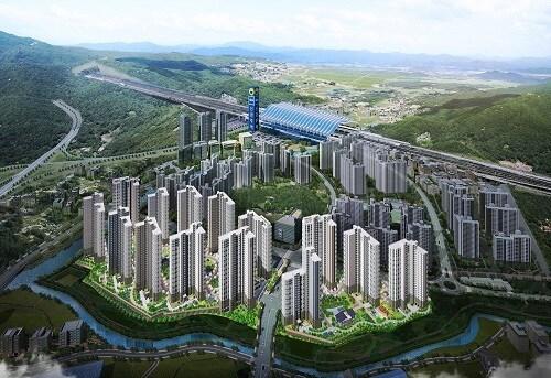본문 이미지 - ‘신경주 반도유보라 아이비파크’ 광역 조감도 ⓒ 뉴스1