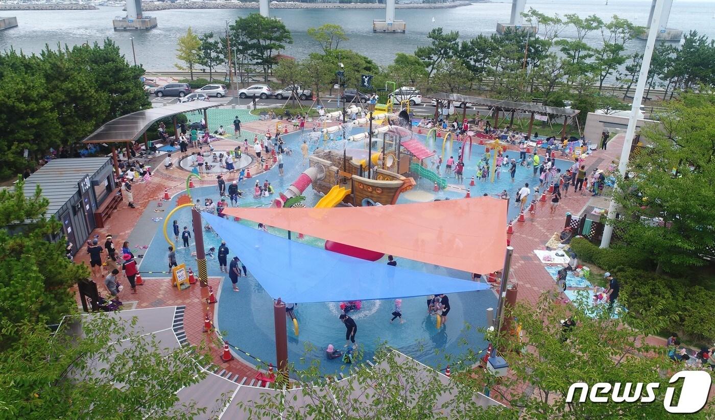 부산 '수영구 어린이 워터파크'.(수영구 제공) ⓒ 뉴스1