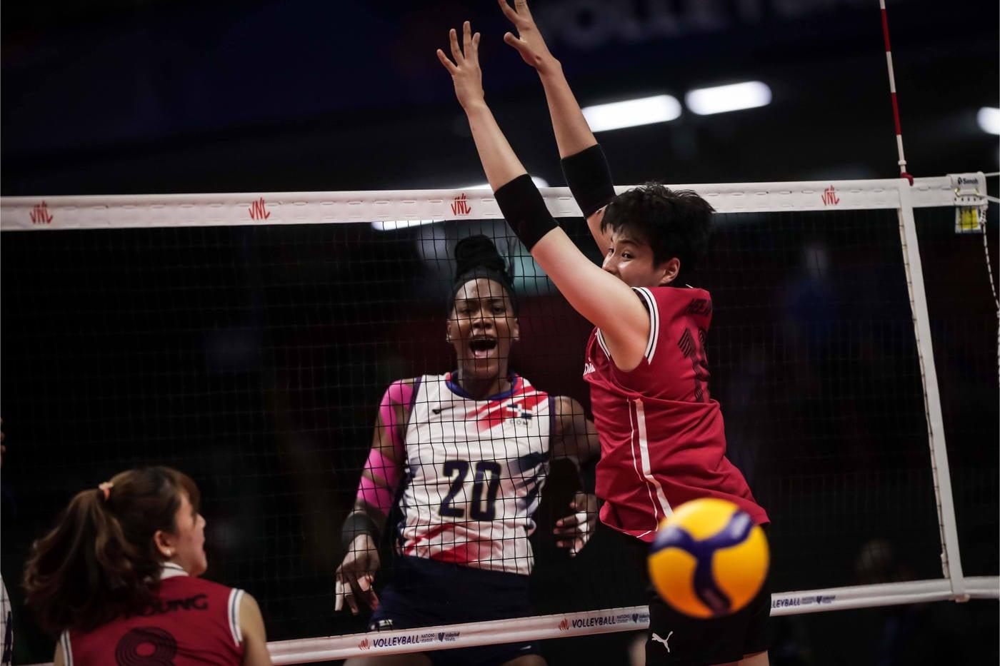여자 배구대표팀이 도미니카 공화국에 0-3으로 완패했다. (FIVB 홈페이지) ⓒ 뉴스1 *재판매 및 DB 금지