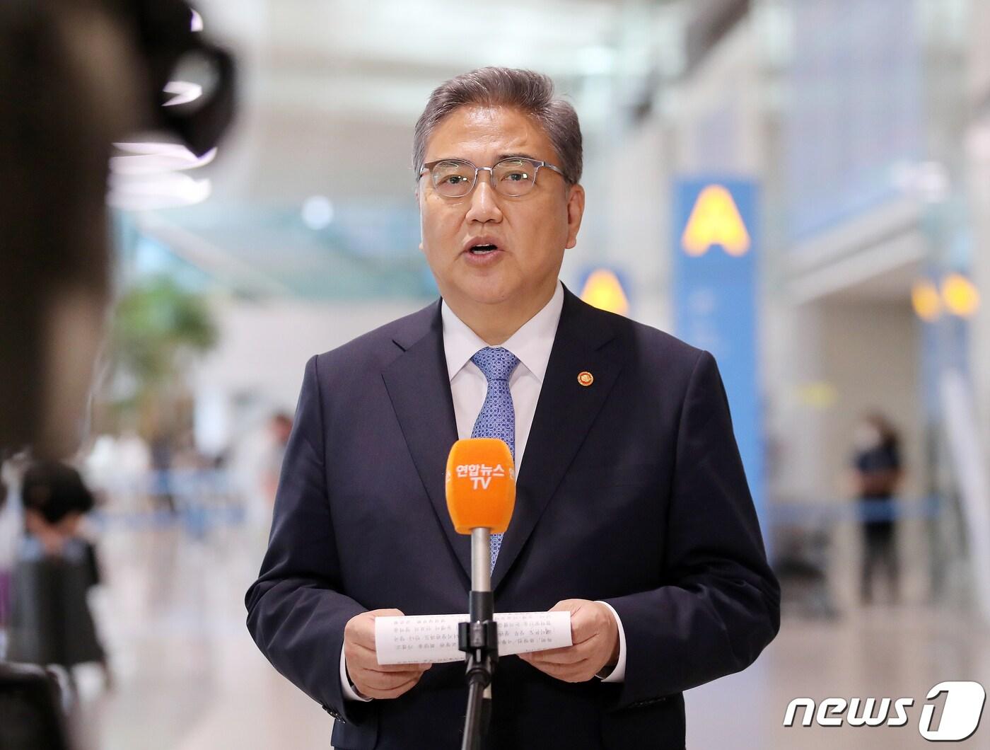 본문 이미지 - 박진 외교부 장관. 2022.6.16/뉴스1 ⓒ News1 김진환 기자
