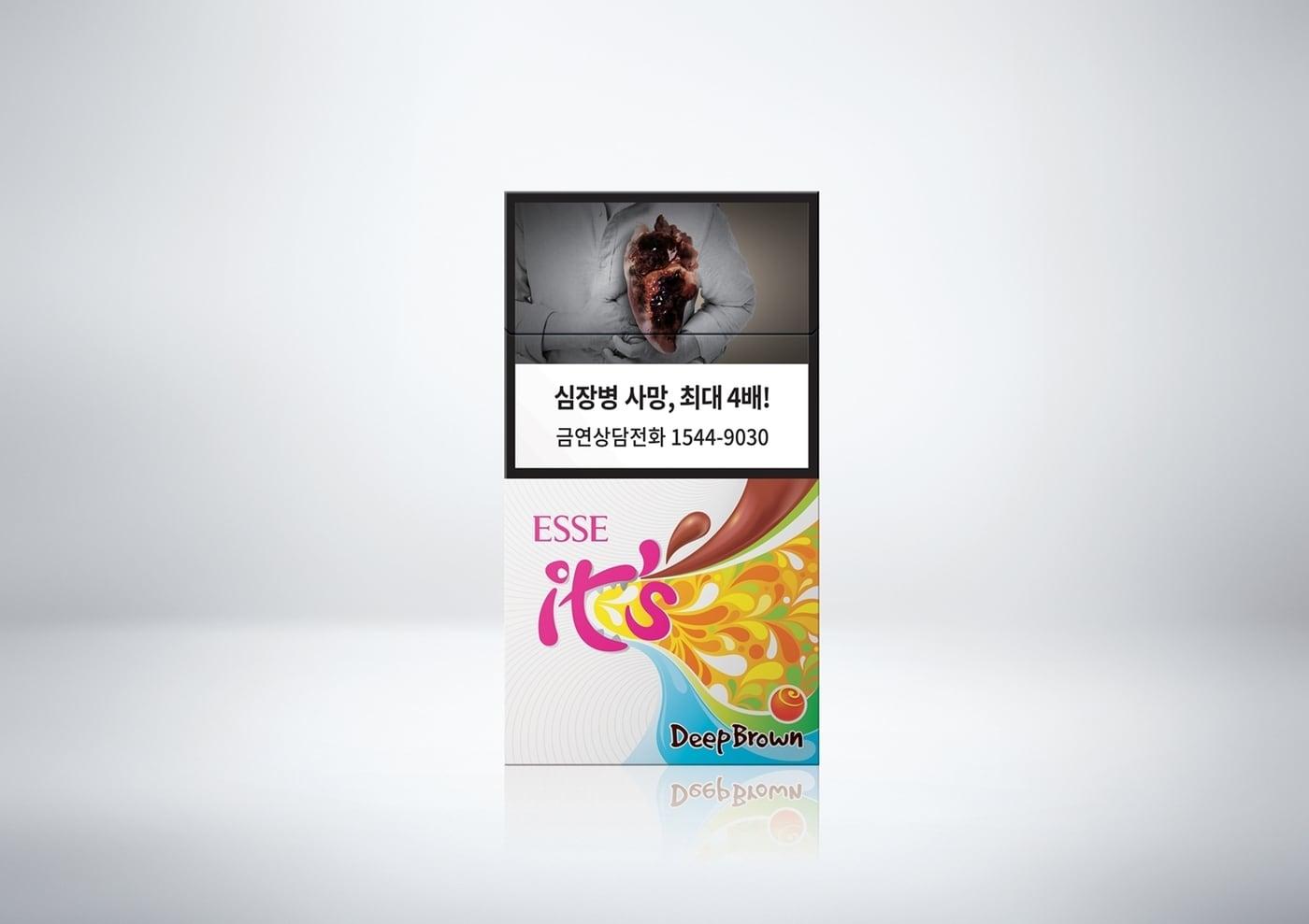 초슬림 신제품 '에쎄 이츠 딥브라운'(ESSE It’s Deep Brown).(사진 KT&G 제공)ⓒ 뉴스1