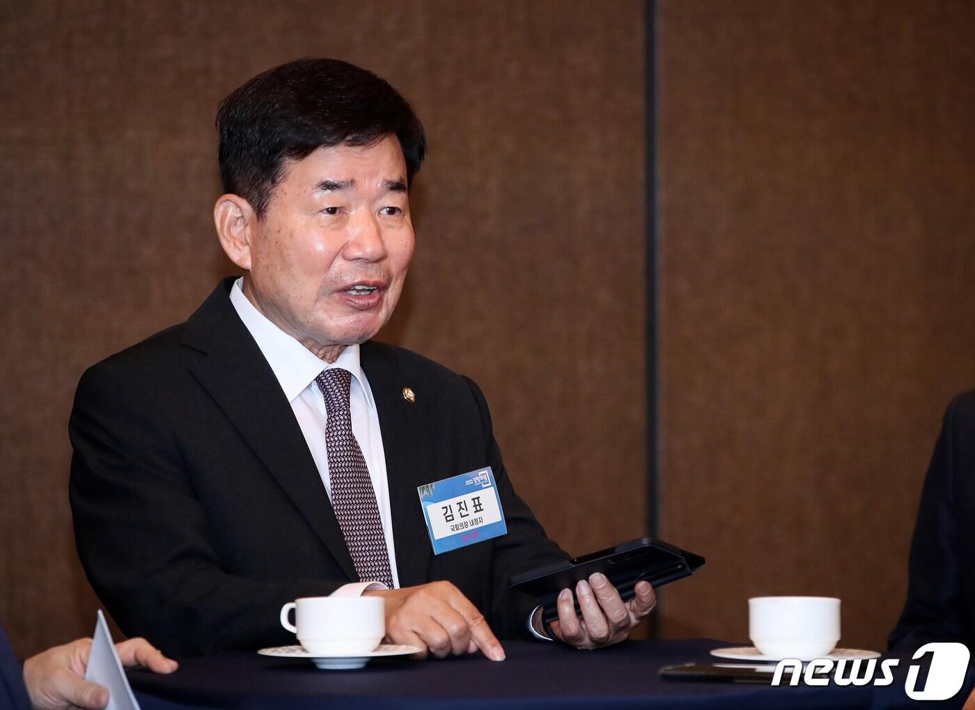 본문 이미지 - 김진표 신임 국회의장. 2022.6.22/뉴스1 ⓒ News1 국회사진취재단