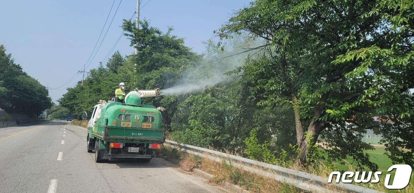 충북 청주시는 8월 말까지 '산림병해충 예찰‧방제 대책본부'를 운영한다.(청주시 제공).2022.6.23/ⓒ 뉴스1