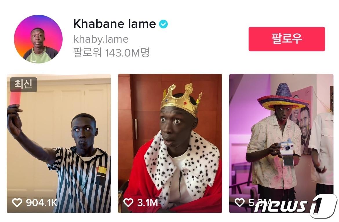 본문 이미지 - 틱톡 왕좌에 오른 '한심좌'의 틱톡 계정 ⓒ 뉴스1