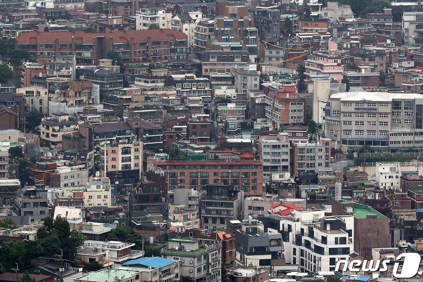 서울 시내 다세대·연립주택 밀집 지역의 모습. ⓒ News1 조태형 기자