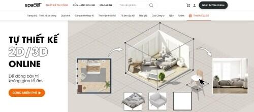 본문 이미지 - 베트남 인테리어 중개 플랫폼 업체 '스페이스T' 홈페이지(아키드로우 제공)ⓒ 뉴스1