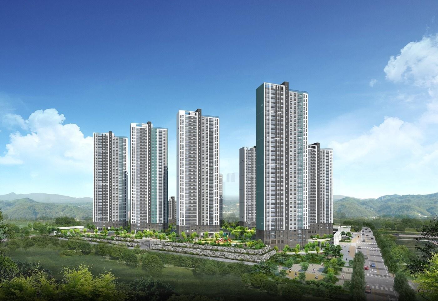 음성 푸르지오 센터피크 주경투시도 (대우건설 제공) ⓒ 뉴스1