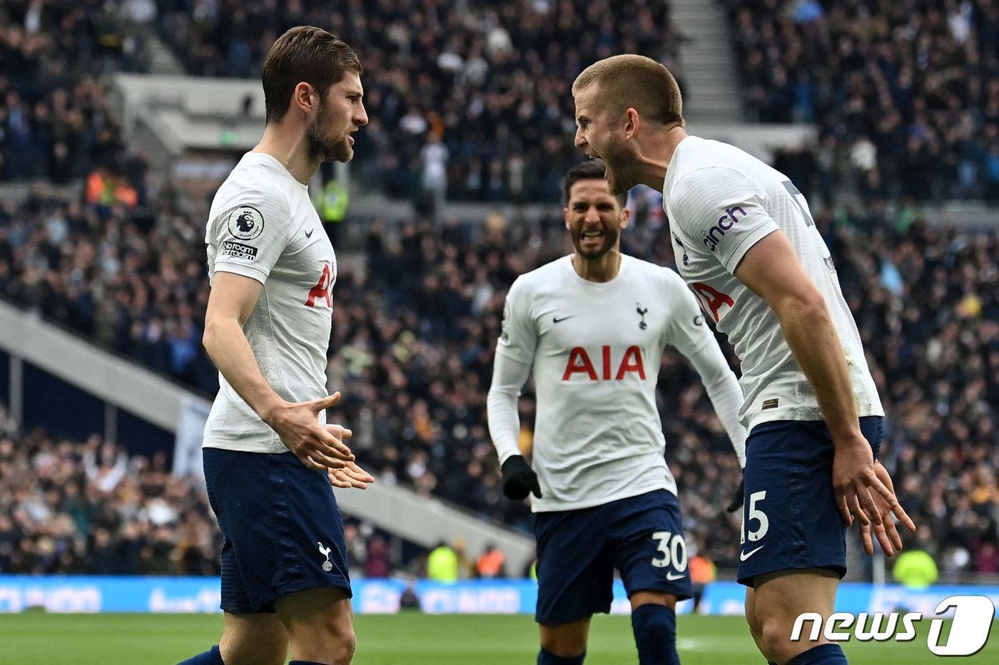 토트넘의 에릭 다이어(왼쪽) ⓒ AFP=뉴스1