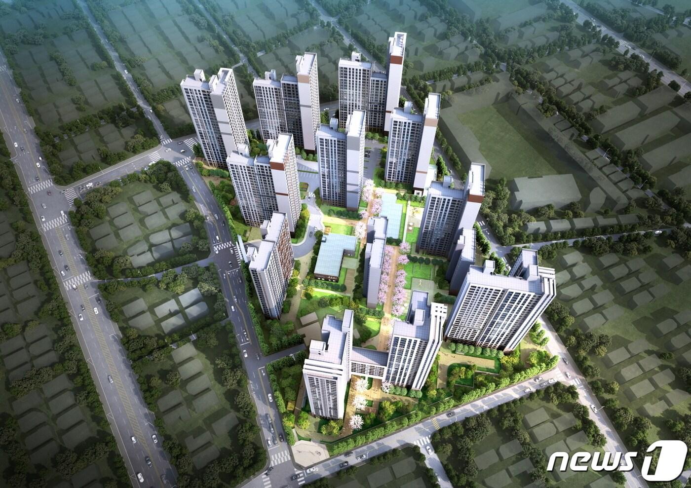 익산시 평화지구 LH아파트 조감도.2022.6.30./ⓒ 뉴스1 DB