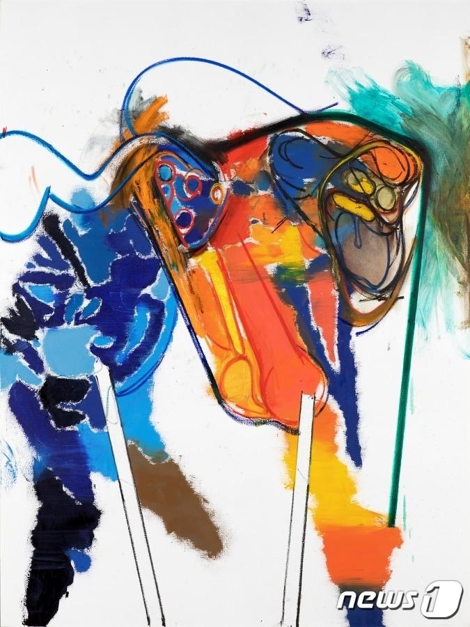 본문 이미지 - 독일 작가 다니엘 리히터 '눈물과 침'ⓒ 뉴스1