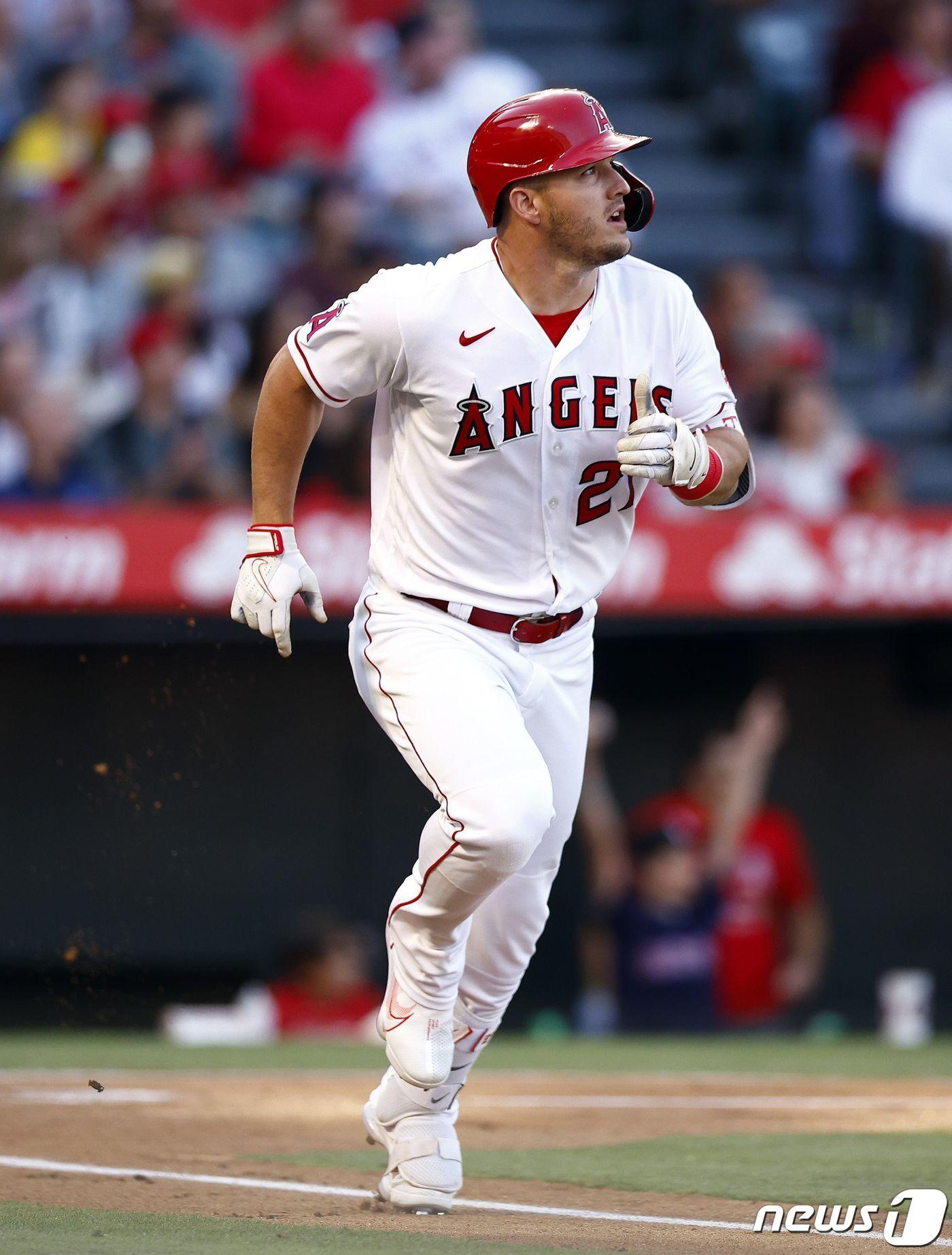 본문 이미지 - LA 에인절스 마이크 트라웃. ⓒ AFP=뉴스1