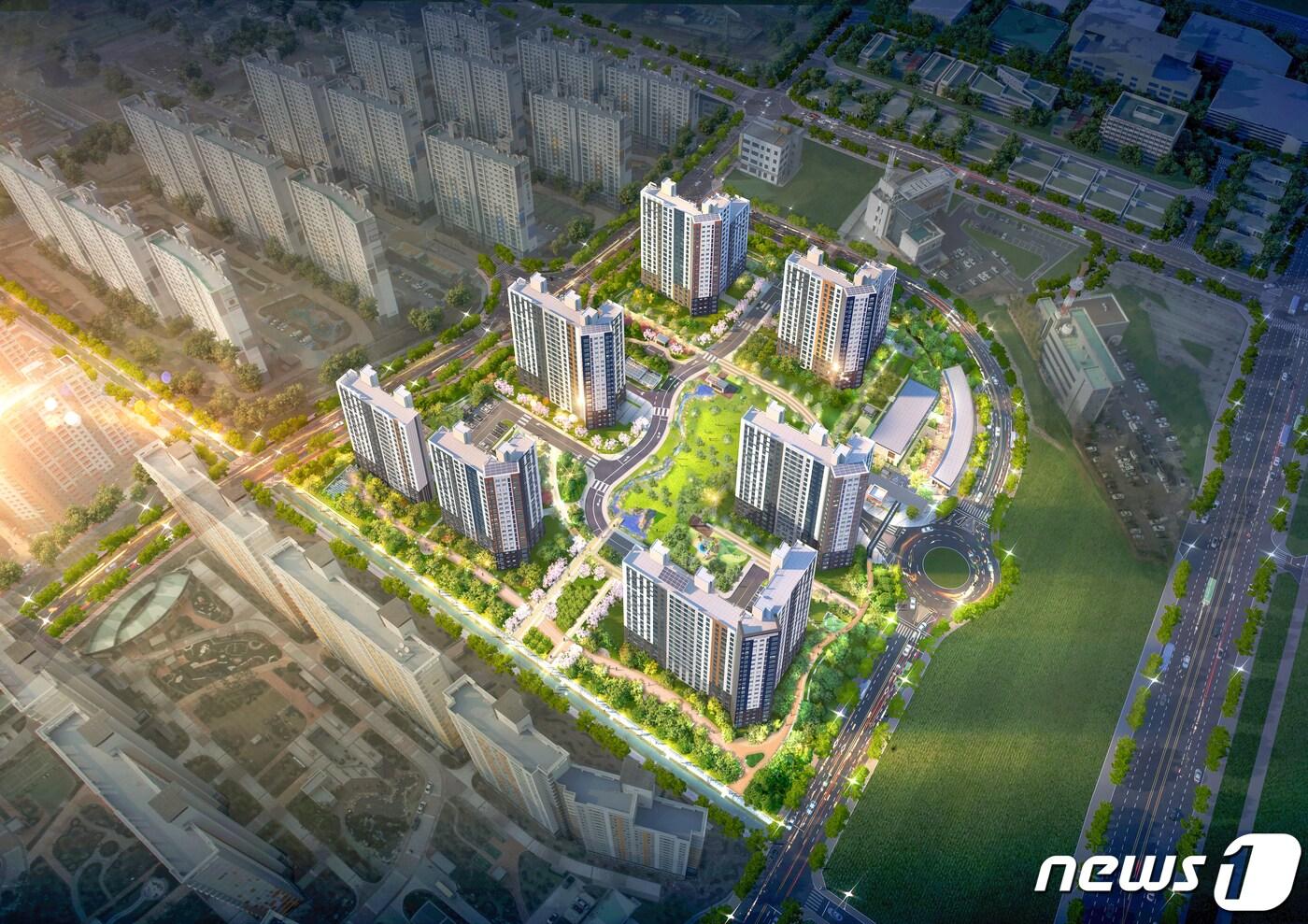 전주만성에코르2단지 10년공공임대주택 조감도(전북개발공사 제공)2022.6.8/ⓒ 뉴스1