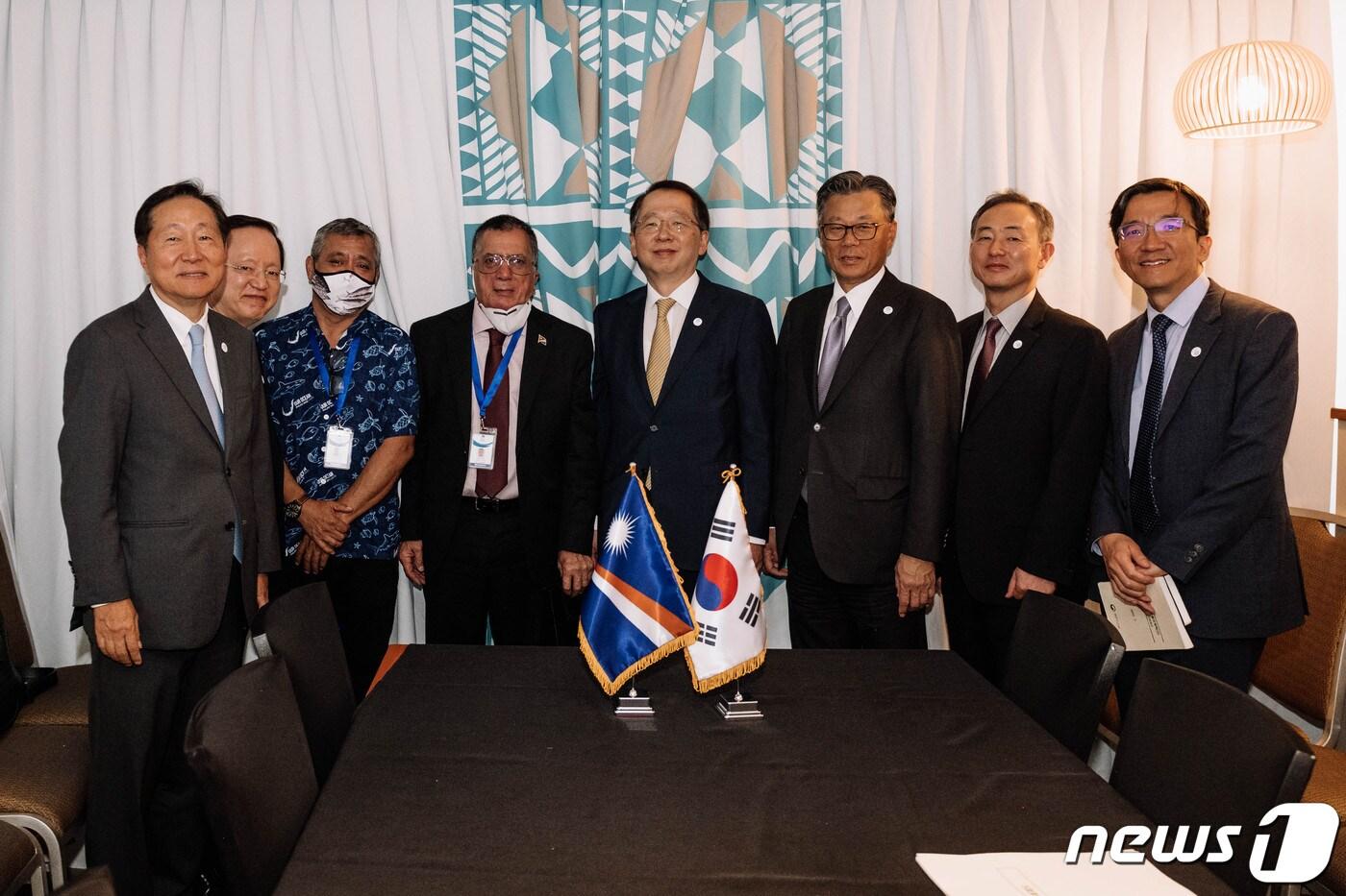 마셜제도 상업·천연자원장관 면담(해양수산부 제공)ⓒ 뉴스1