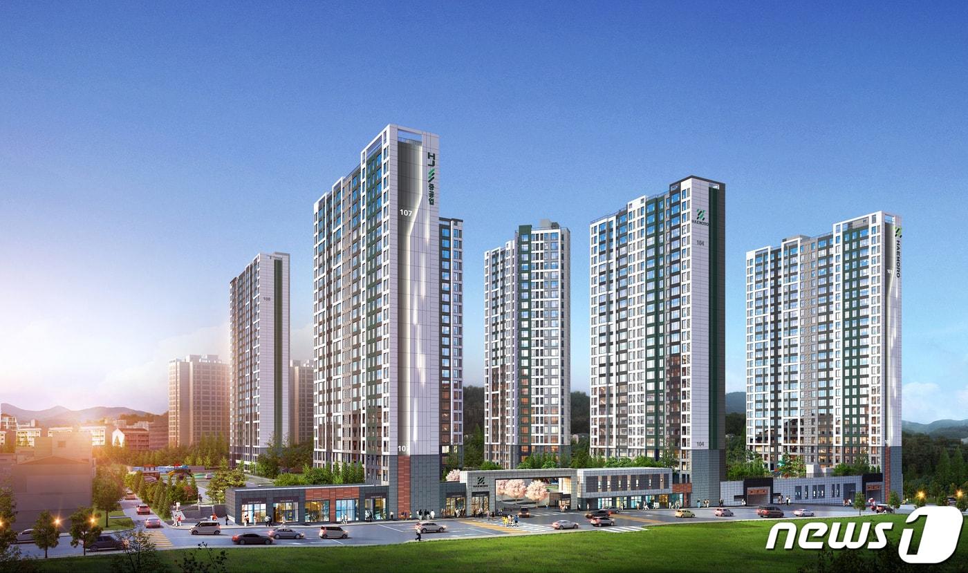 본문 이미지 - HJ중공업, '구미 해모로 리버시티' 투시도/ⓒ 뉴스1