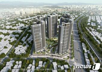 본문 이미지 - 현대 힐스테이트 서대구역 센트럴 조감도ⓒ 뉴스1