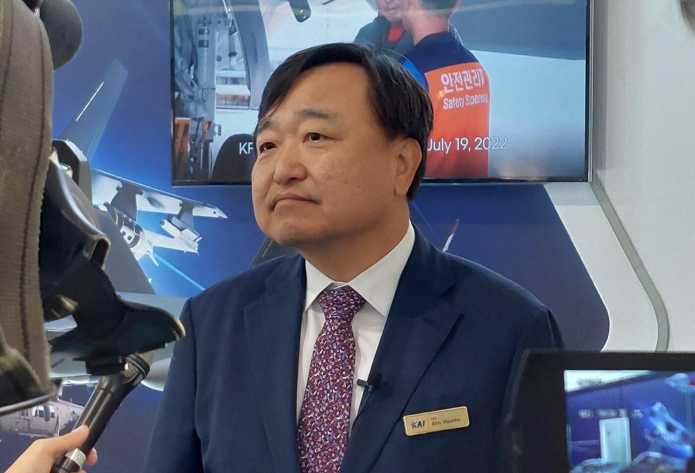 안현호 한국항공우주산업(KAI) 사장.(국방부 공동취재단)ⓒ 뉴스1