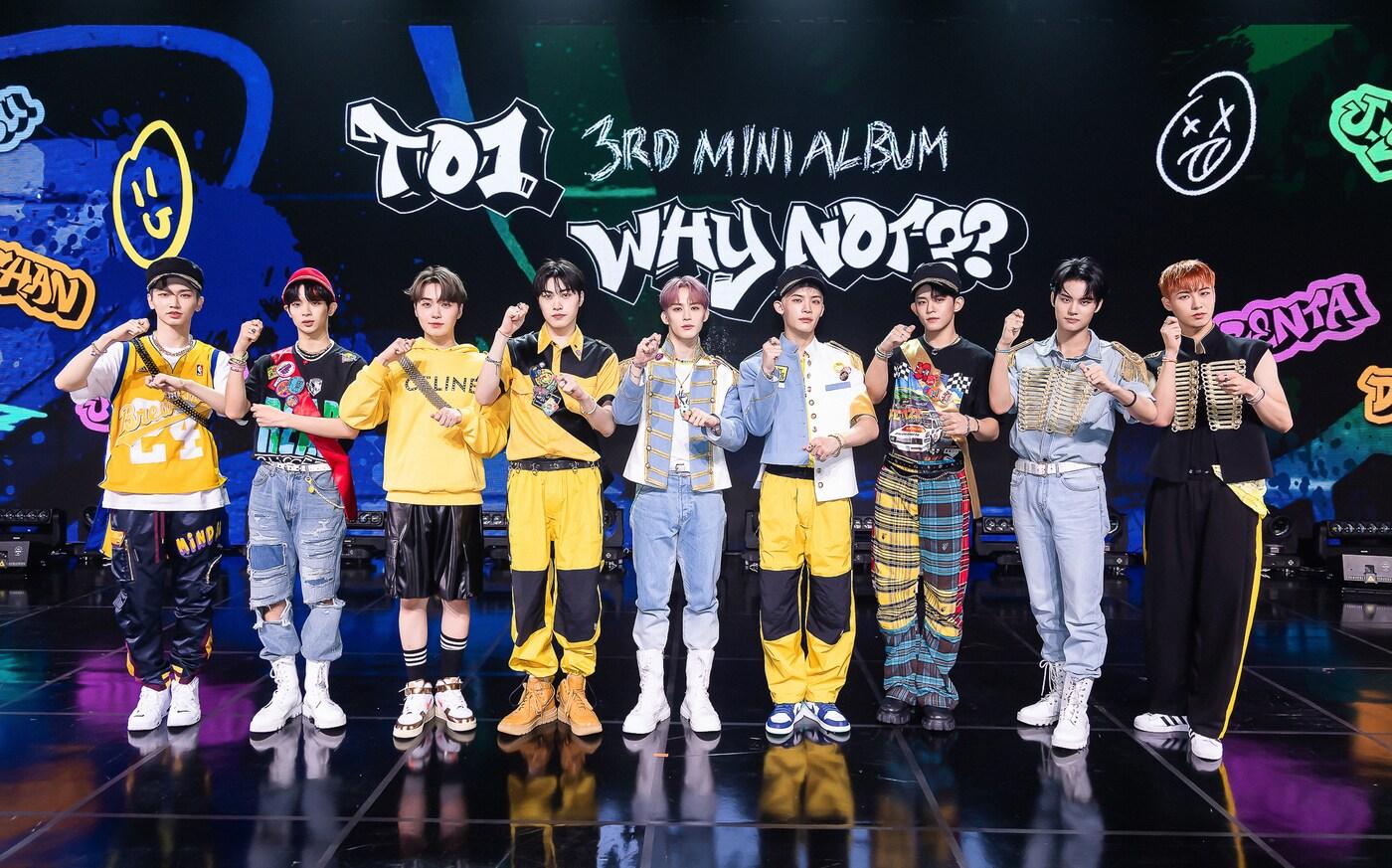 티오원 지수, 다이고, 재윤, 렌타, 제이윤, 찬, 동건, 여정, 경호(왼쪽부터) / 웨이크원 제공 ⓒ 뉴스1