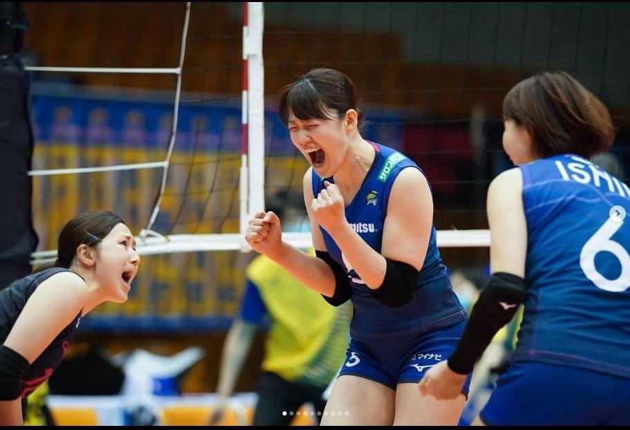 본문 이미지 - 일본 여자 프로배구 히사미츠 (히사미츠 구단 SNS 캡처) ⓒ 뉴스1