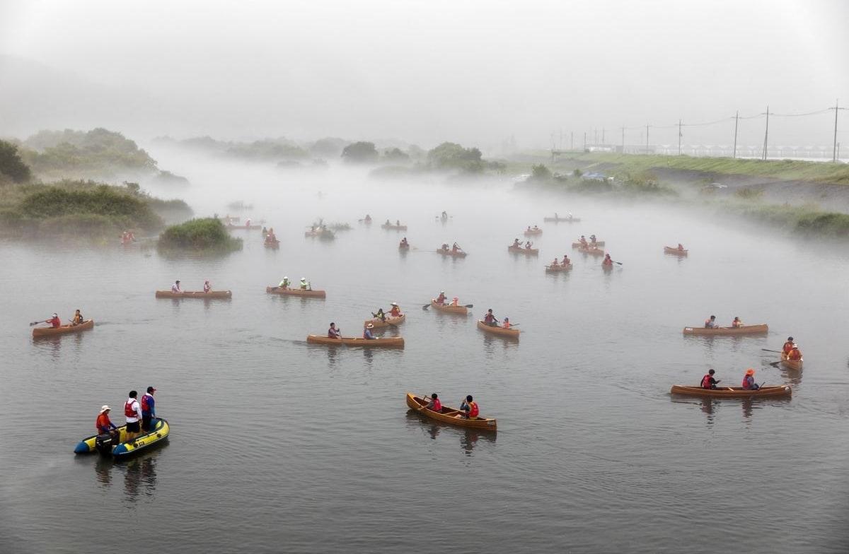 본문 이미지 - 황강에서 즐기는 카누(합천군 제공)ⓒ 뉴스1