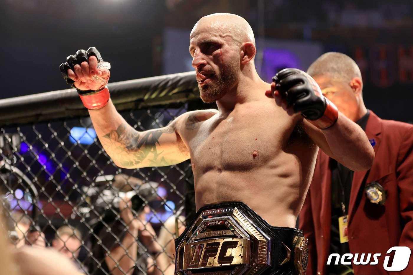 UFC 페더급 챔피언 알렉산더 볼카노프스키. ⓒ AFP=뉴스1