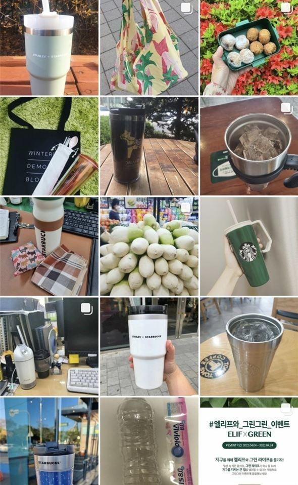 본문 이미지 - '엘리프와 그린그린 이벤트' 참여 사진. ⓒ 뉴스1