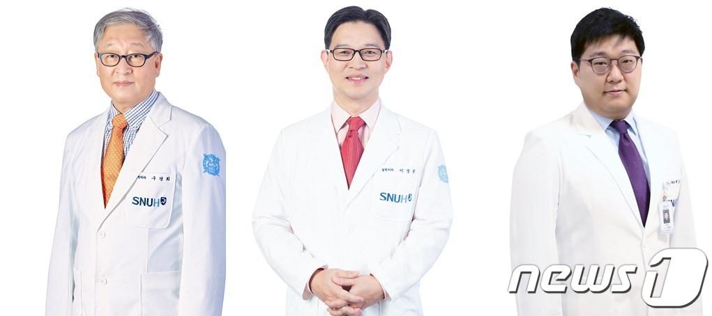 본문 이미지 - (왼쪽부터) 구경회·이영균·박정위 분당서울대병원 정형외과 교수 (분당서울대병원 제공) ⓒ 뉴스1