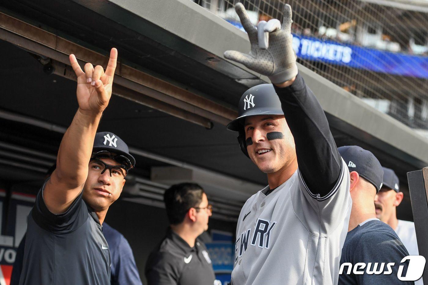 뉴욕 양키스가 MLB 파워랭킹 5주 연속 1위에 올랐다. ⓒ AFP=뉴스1