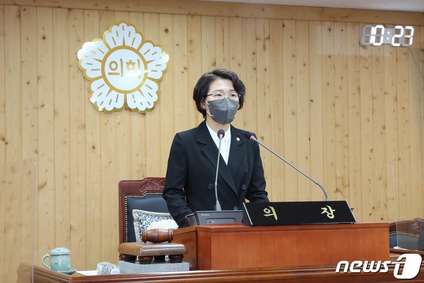 본문 이미지 - 전국 최연소 의장 기록을 가진 김보미 강진군의장/뉴스1 ⓒ News1