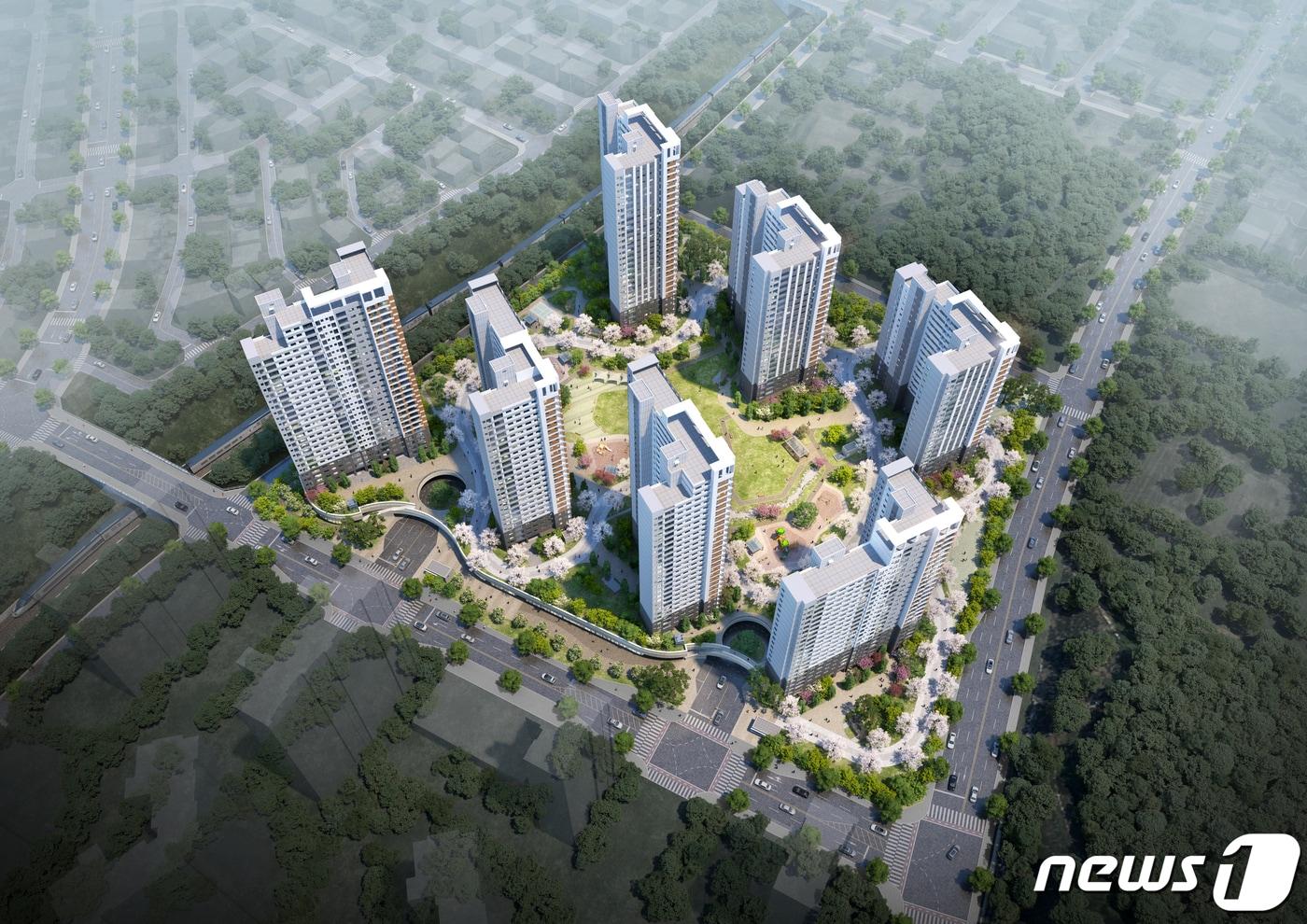 본문 이미지 - ‘계룡펠리피아 아파트’ 조감도. ⓒ 뉴스1