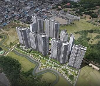 본문 이미지 - 구미 인동 하늘채 디어반 2차 조감도. /코오롱글로벌 제공