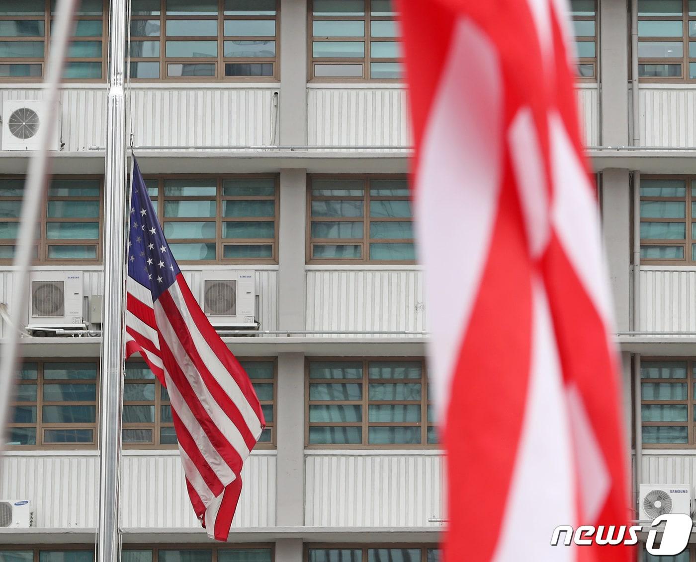 본문 이미지 - 서울 종로구 주한미국대사관./뉴스1 ⓒ News1 이성철 기자