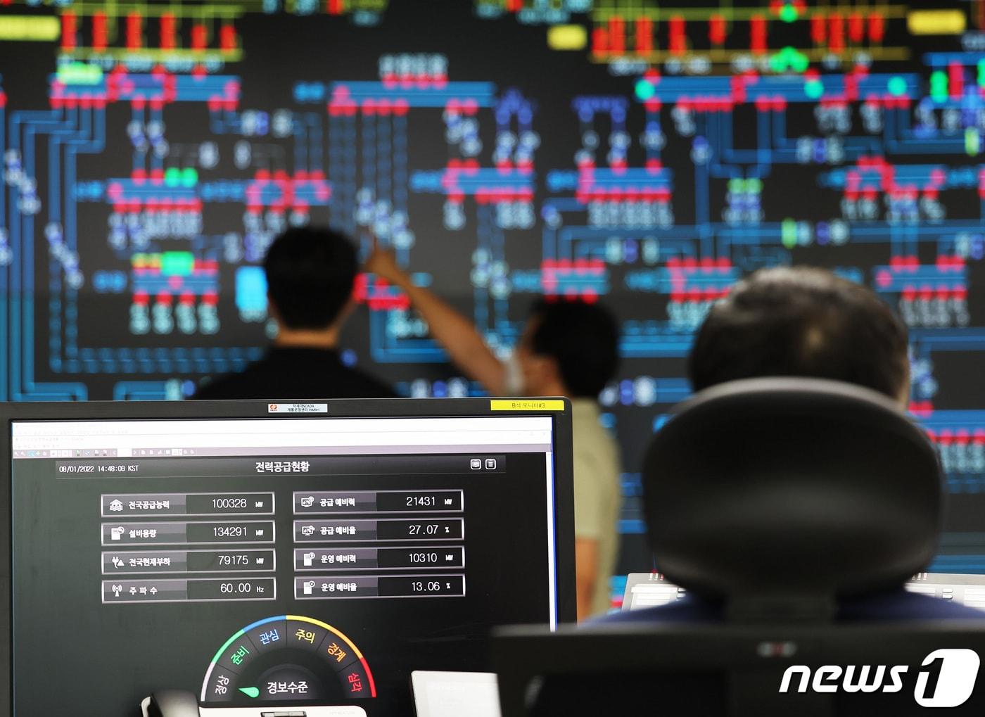 본문 이미지 - 한국전력공사 경기지역본부 전력관리처 계통운영센터ⓒ News1 DB