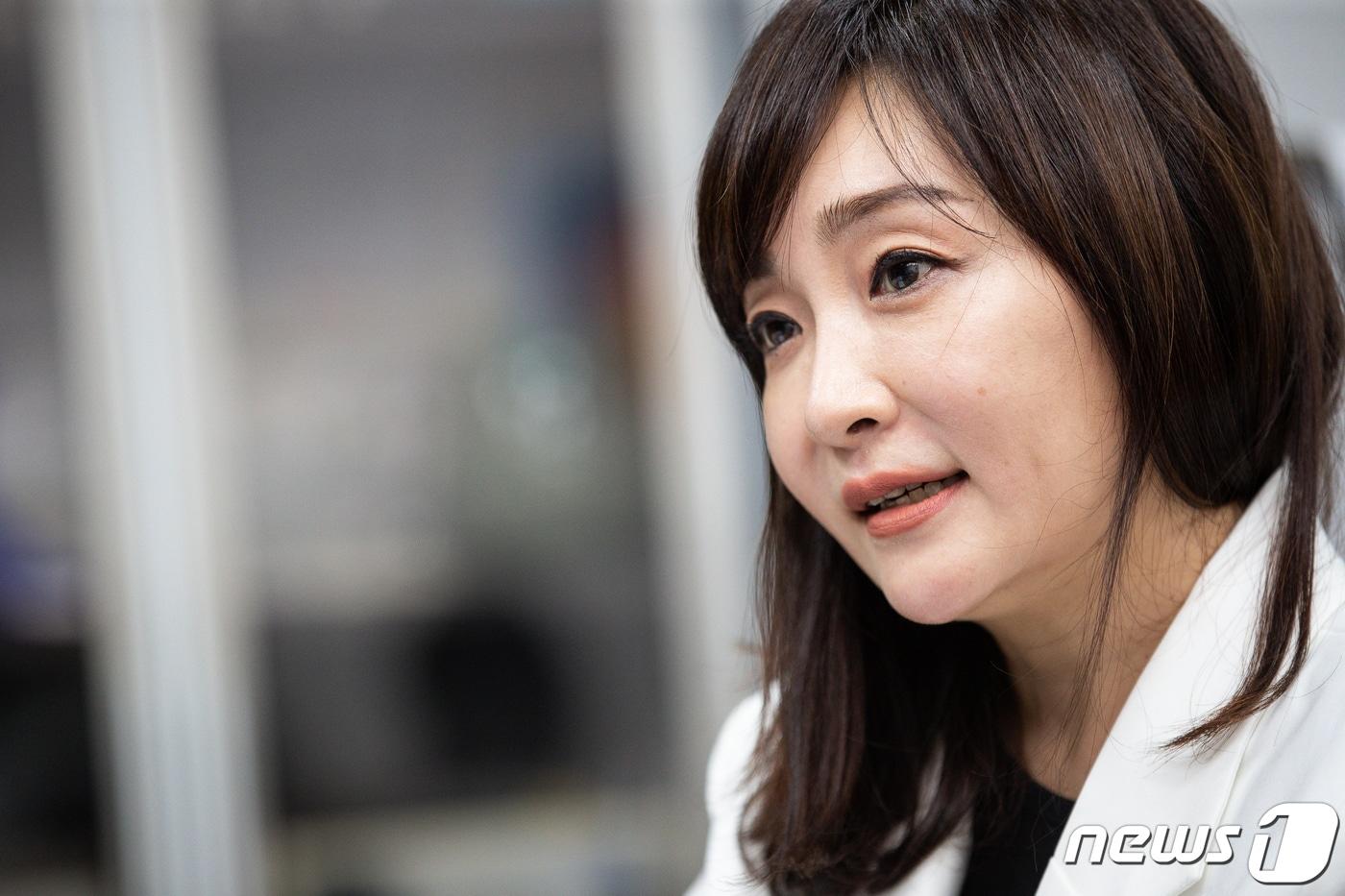 본문 이미지 - 유정주 국회 여성가족위원회 더불어민주당 간사가 1일 서울 여의도 국회 의원회관에서 뉴스1과 인터뷰하고 있다. 2022.8.1/뉴스1 ⓒ News1 유승관 기자