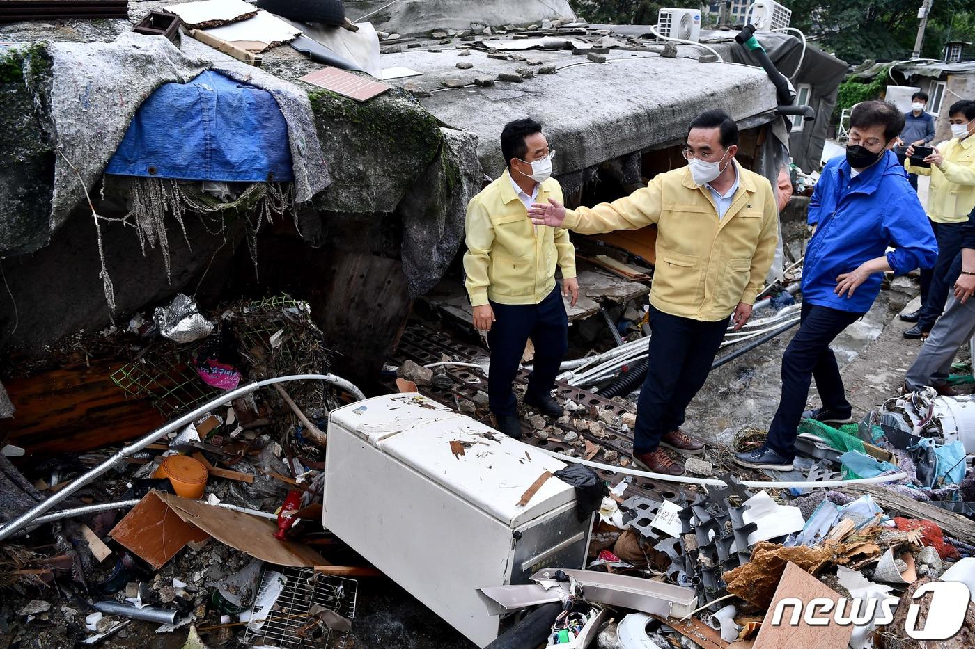 서울 강남구 구룡마을 수해 현장.&#40;사진은 기사 내용과 무관함&#41; / 뉴스1 ⓒ News1