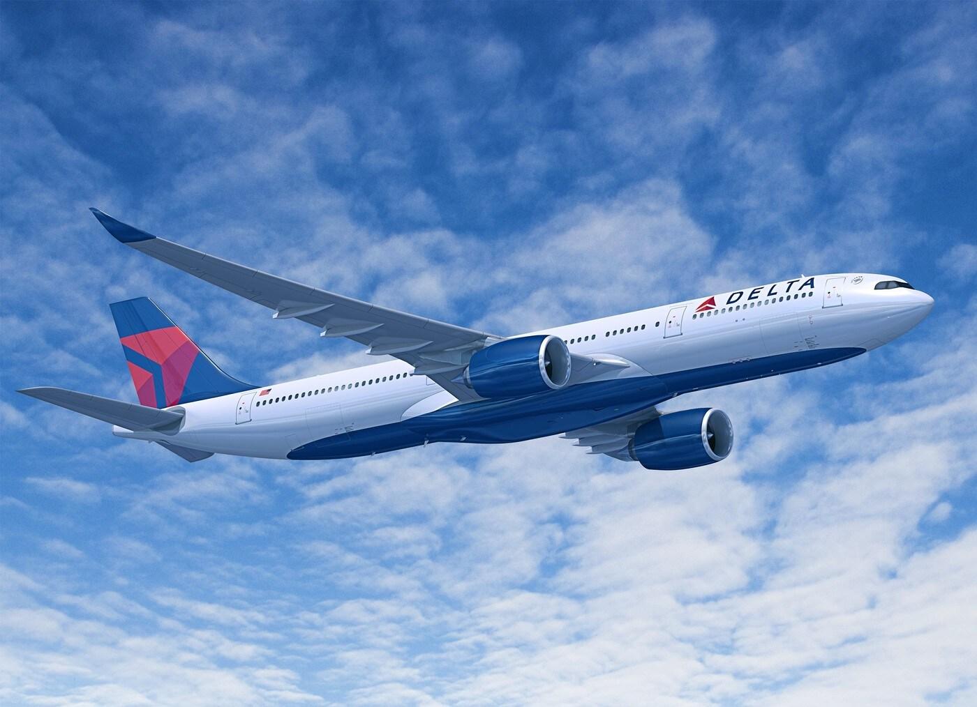 본문 이미지 - 델타항공 에어버스 A330-900neo 기종(델타항공 제공)