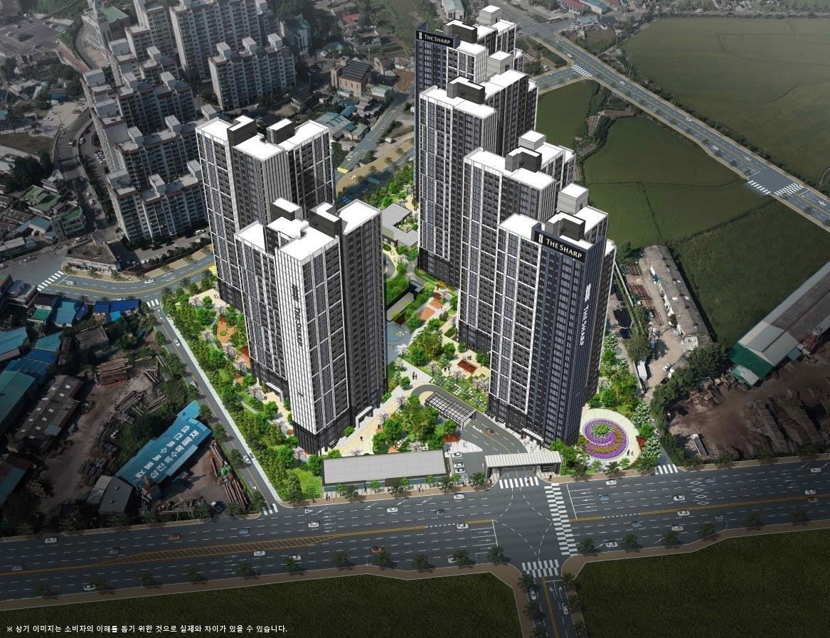 본문 이미지 - 더샵 군산프리미엘 조감도(포스코건설 제공)