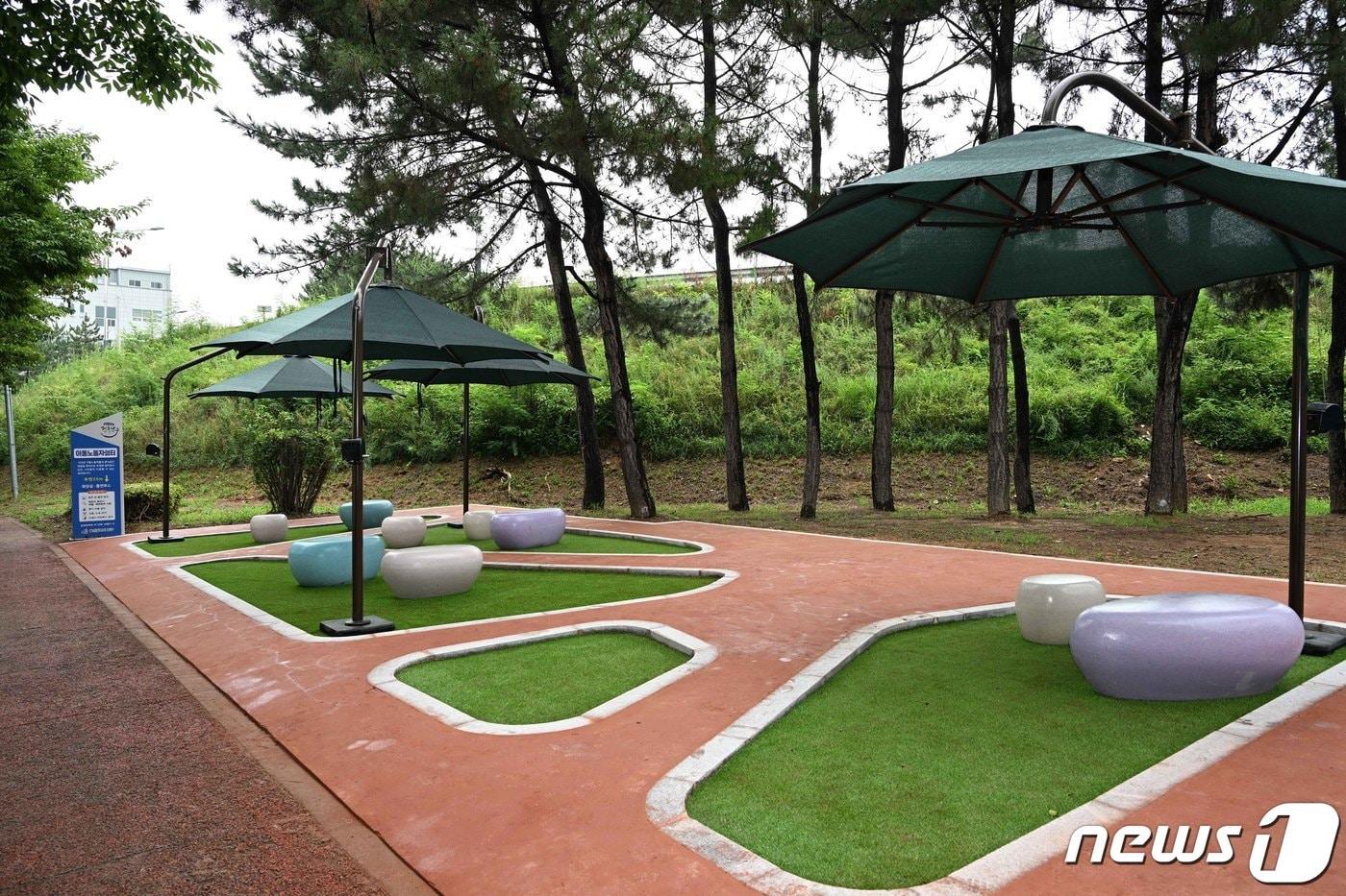 본문 이미지 - 울산 남구에 조성된 이동노동자 쉼터. (울산 남구 제공)