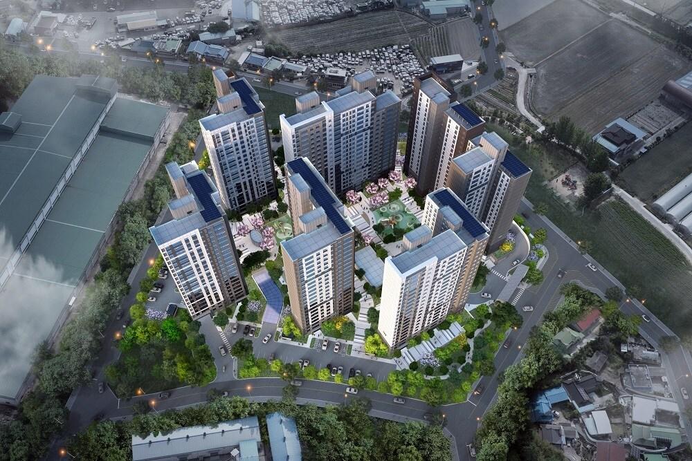 본문 이미지 - 충북 옥천 마암리 공동주택 조감도(금호건설 제공)